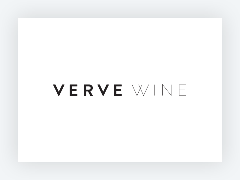 Verve Logo Explorations branding e commerce identity lettering lockup logo script typography wine