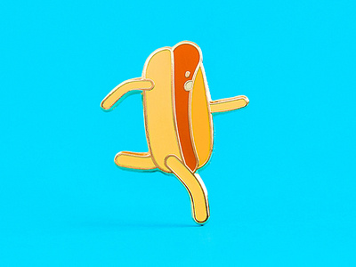 Join now and get a Hot Dog Enamel Pin