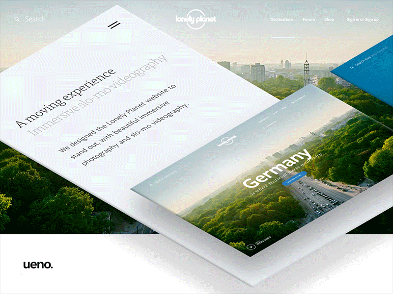 Case Study - Lonely Planet animation carousell case study gallery hero lonely planet mobile photo transition travel ui