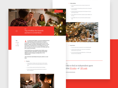 Chubb - Article article blog chubb corporate insurance ui ux web