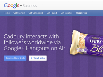 Google+ Business Case Studies business cadbury case study google hangouts