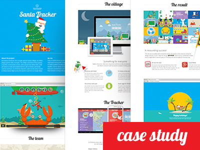 Case study for Google Santa Tracker case study google layout reel responsive santa santa tracker tracker trees video