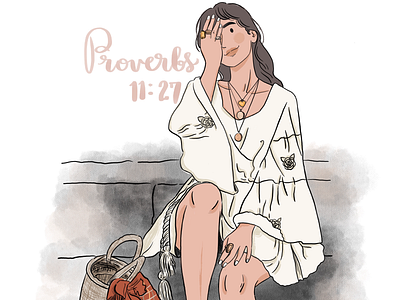 Proverbs 11:27 aesthetics digitalart koreanaesthetic koreanart proverbs