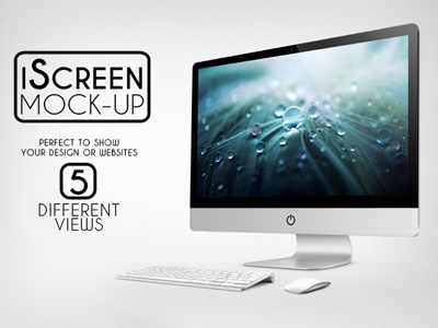iScreen Mock-up apple black business cinema display clean design design desktop display imac mac mock up mockup