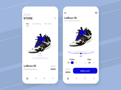 Shoe App Design - E-commerce app design ecommerce mobile app nike shoe shoes shoes app ui uidesign ux