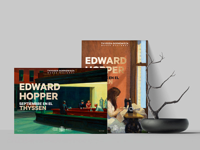 Edward Hopper exhibition / Museum Thyssen-Bornemisza advertising argentina broucher edward exhibition graphic design hopper madrid paintings poster posters spain
