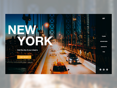 Concept New York design icon illustration minimal typography ui uidesign ux uxdesign uxui web website