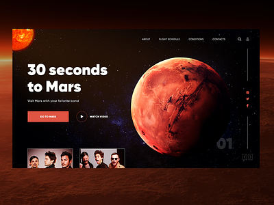 Go to Mars design illustration typography ui uidesign ux uxdesign uxui web website