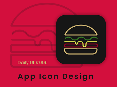 Daily UI 005 005 applogo burger burger icon daily daily ui daily ui 005 dailyui dailyui005 dailyuichallenge food icon food logo icon logo ui ui design uidesign uiux ux