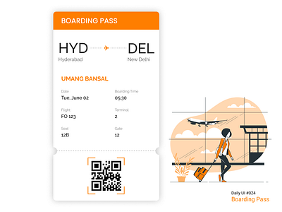 Daily UI #024 Boarding Pass