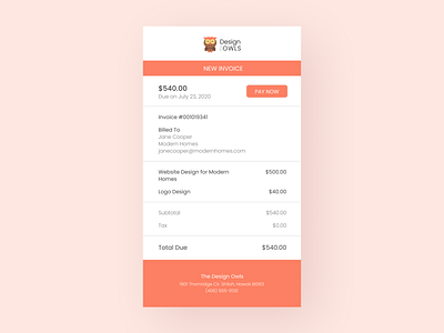 Daily UI 046 Invoice daily ui daily ui 046 indesign invoice invoice design invoice template template ui design