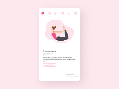 Daily UI 062 Workout of the day daily ui daily ui 062 dailyui dailyui062 dailyuichallenge minimal ui mobile ui ui ui design uiux whitespace workout workout app workout tracker yoga app yoga pose