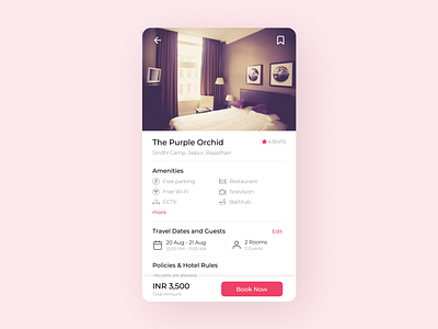 Daily UI 067 Hotel Booking