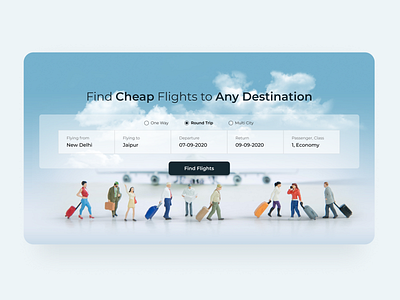 Daily UI 068 Flight Search