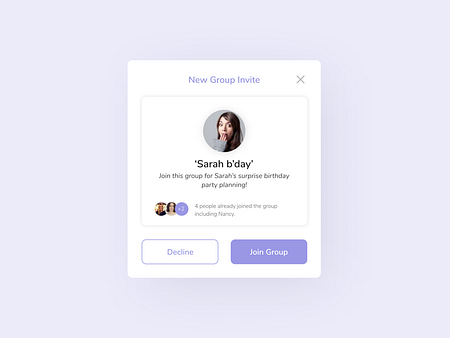 Daily UI 078 Pending Invitation by Tanusha Agarwal on Dribbble
