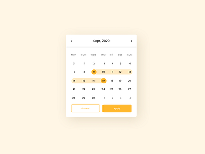 Daily UI 080 Date Picker