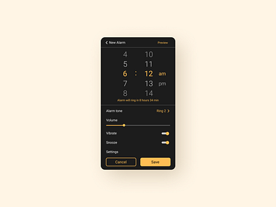 daily UI 090 Create New alarm alarm app alarm clock app ui create new daily ui 090 dailyui ui ux