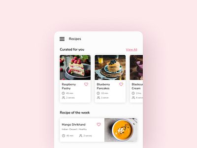 Daily UI 091 Curated for You