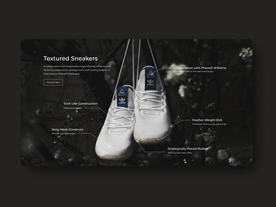 Daily UI 095 Product Tour adidas originals daily ui 095 daily ui challenge hero banner product design product page product tour shoes store shoes website uidesign uiux web design webpage website design