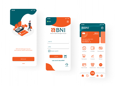 BNI Mobile App Redesign apps banking bni concept design mobile redesign ui