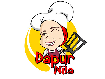 DAPUR NILA LOGO branding design design graphic flat illustration illustrator logo vector