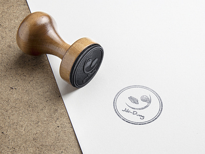 design Rubber Stamp MockUp