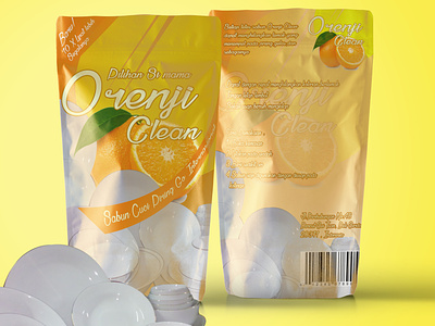 Packaging design for Orenji Clean