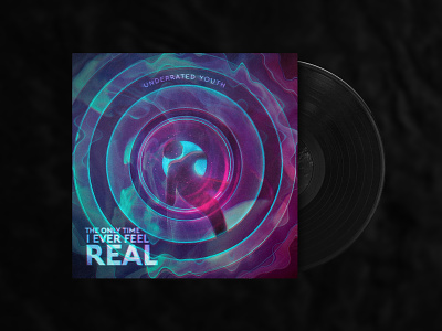 The Only Time I Ever Feel Real | Album Cover album album artwork albumcover albumcoverdesign alternative art band branding colorful creative design illustration music musician