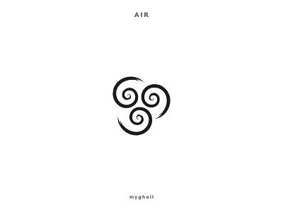Avatar | Air air branding creative design designer earth element fire logo minimal minimalism minimalist spiral water