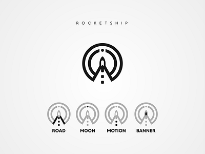 Rocket ship | Daily Logo challenge #1 art branding creative dailylogochallenge design icon illustrator logo minimal minimalism moon rocket rocket logo rocketship space universe vector