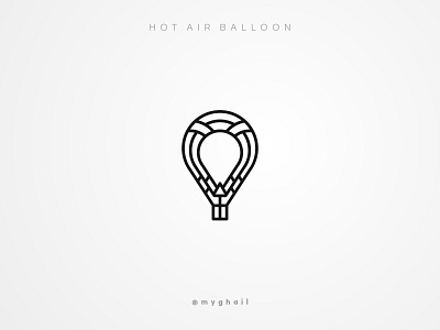 Hot Air Balloon | Daily Logo Challenge #2 abstract arrow art balloon branding creative dailylogochallenge design icon logo minimal minimalism