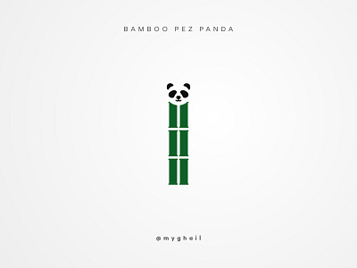 Panda | Daily Logo Challenge #3 art bamboo branding creative dailylogochallenge design icon illustration logo minimal minimalism panda panda bear panda logo pez