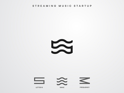 Streaming Music Startup | Daily Logo Challenge #9 art branding creative dailylogochallenge design icon logo minimal minimalism music sea sound soundwave stream streaming wave waves