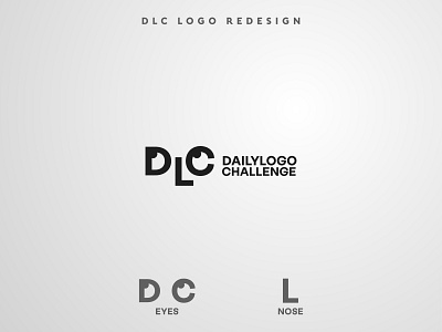 DLC Redesign | Daily Logo Challenge #11 art branding creative dailylogochallenge design eyes face facebook icon logo logodlc logos minimal minimalism typography