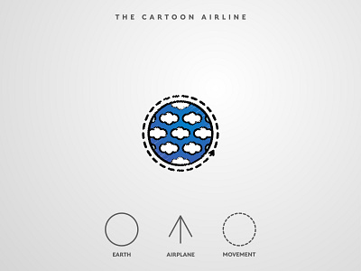 The Cartoon Airline | Daily Logo Challenge #12 airline airplane art branding cartoon cloud color colorful creative dailylogochallenge design fly flying icon logo plane sky