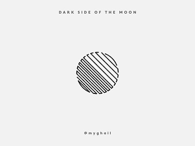 Dark side of the Moon | Logo Concept art blackandwhite bnw branding bw creative design icon inspiration logo minimal minimalism moon moonlight space startup