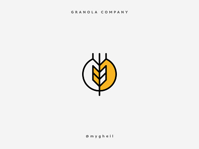 Granola | Daily Logo Challenge #21 art branding creative dailylogo dailylogochallenge design granola granola bar health healthy icon logo minimal minimalism snack wheat