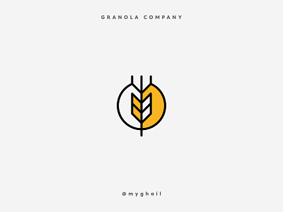 Granola | Daily Logo Challenge #21 art branding creative dailylogo dailylogochallenge design granola granola bar health healthy icon logo minimal minimalism snack wheat