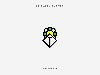 Happy Flower | Daily Logo Challenge #22