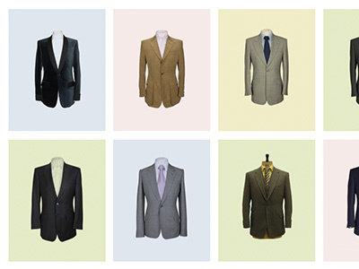 Suits grid pastels suits
