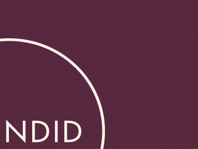 NDID burgundy futura logo texture