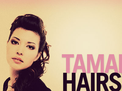 Tamara beige hair hawt pink retro texture