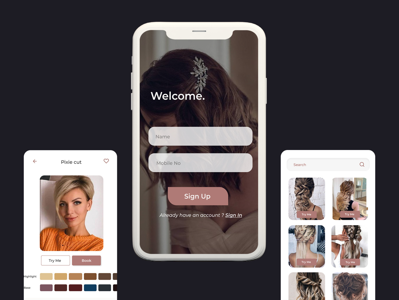 AR Hairstyle App by Sharen Mary on Dribbble