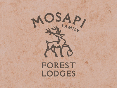 Forest Lodges Stag Brand apparel apparel design brand design brand identity branding graphic design illustration logo vintage vintage logo