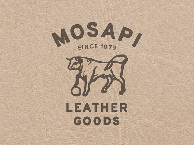 Bull Leather Goods Brand apparel apparel design brand design brand identity branding graphic design illustration logo vintage vintage logo