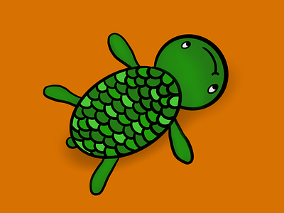 Turtle animal doodle doodling illustration illustrations turtle turtles underthesea underwater