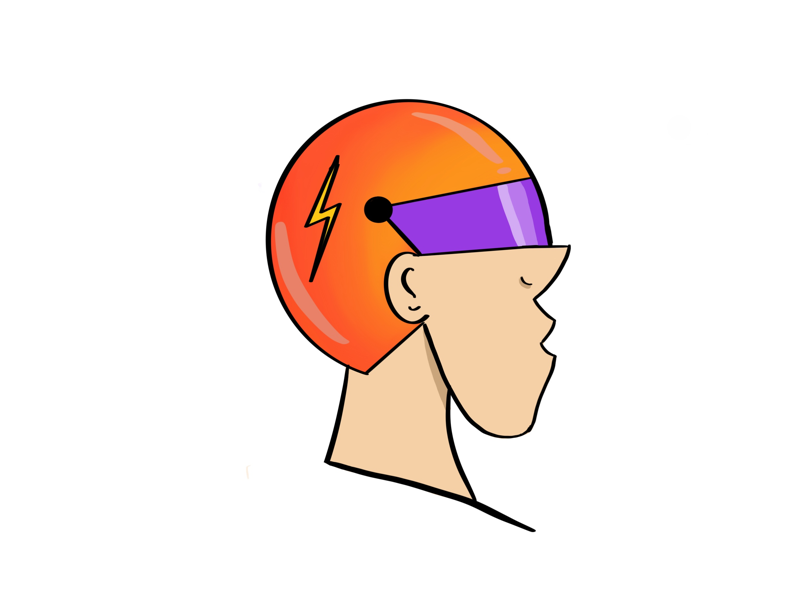 Helmet guy cartoons drawing doodles characters illustration portraits portraiture portret