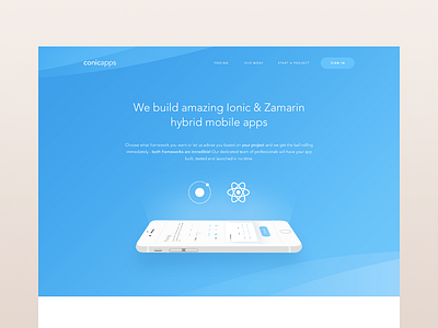 conicapps Landing Page