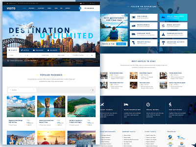 Travel Business Landing page branding design typography ui design web