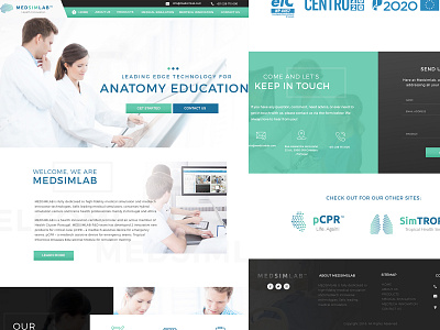 Medical Landing Page branding design icon landingpage typography ui design ux vector web website